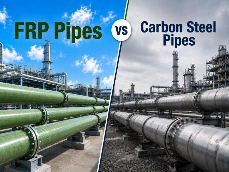 FRP Pipes vs Carbon Steel Pipes