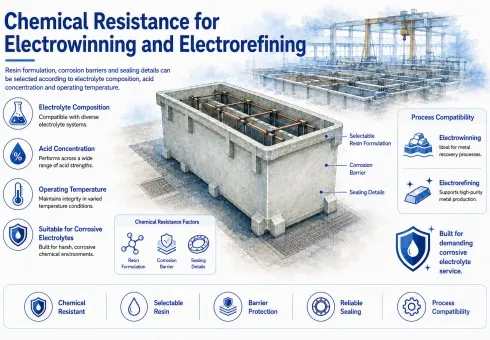Chemical Resistance for Electrowinning and Electrorefining