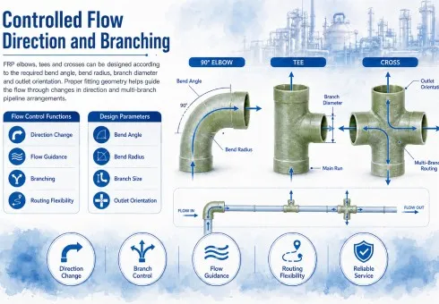 Controlled Flow Direction and Branching