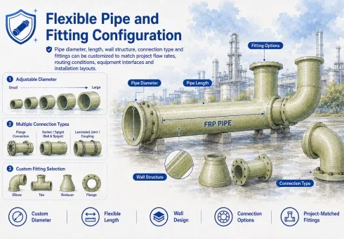 Flexible Pipe and Fitting Configuration
