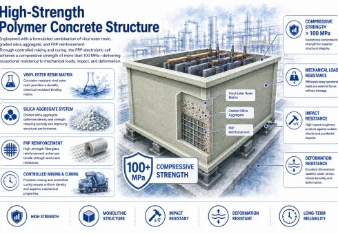 High-Strength Polymer Concrete Structure