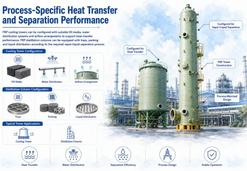 Process-Specific Heat Transfer and Separation Performance